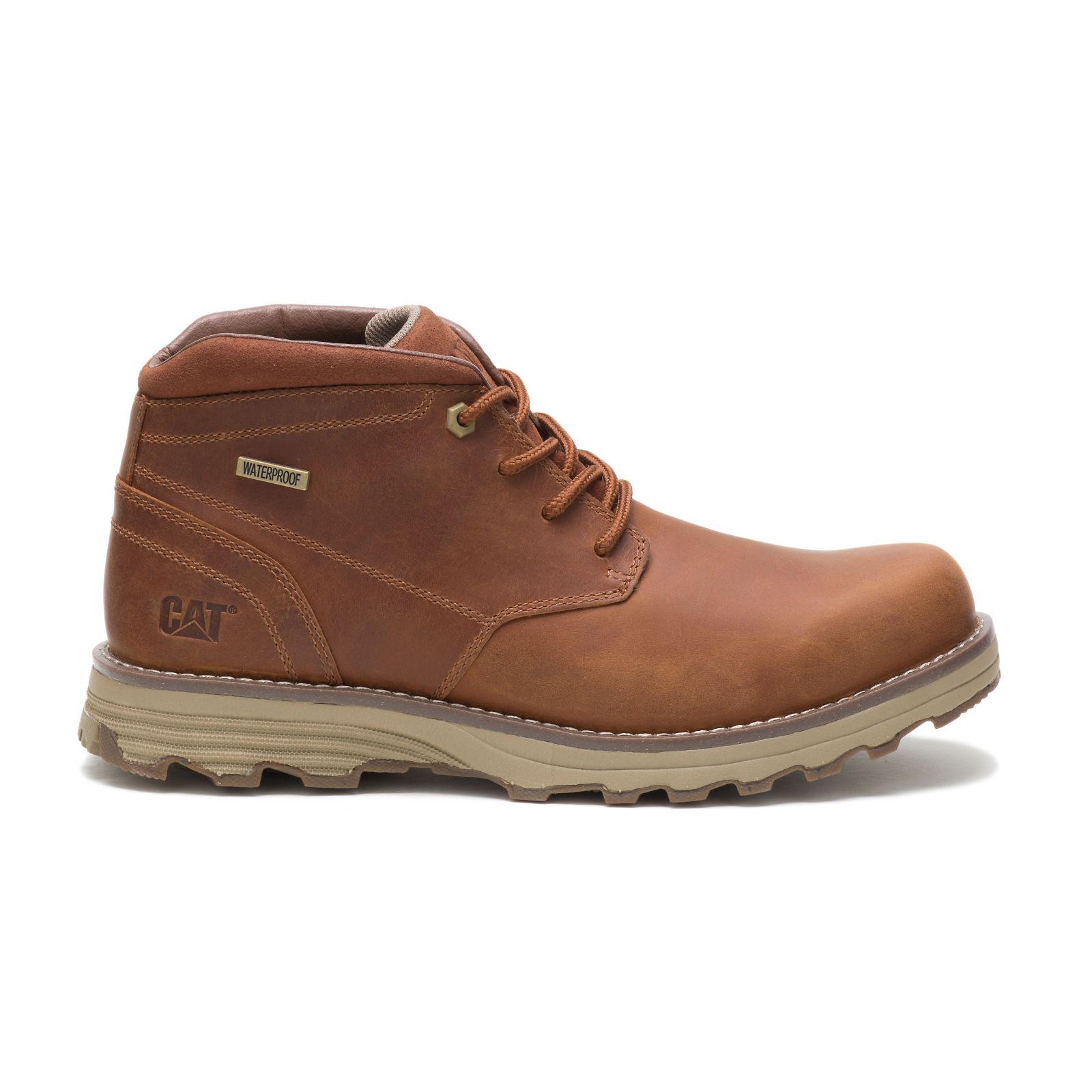 Caterpillar Boots Sale Pakistan - Caterpillar Elude Waterproof Mens Chukka Boots Brown (430687-XRP)